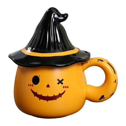 Taza De Café Decoración Adorno De Mesa Taza De Cerámica Para Té Café Regalo De Otoño Naranja