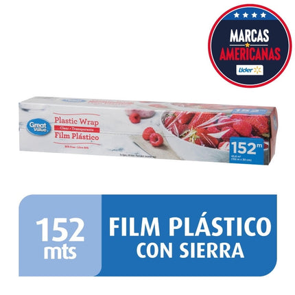 Papel Film Plástico 152 Metros Corte Sierra, 1 Un