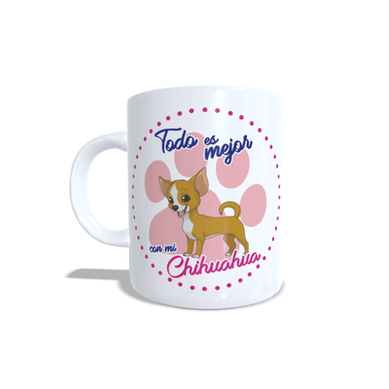 Tazon Taza Colección razas mascotas Chihuahua