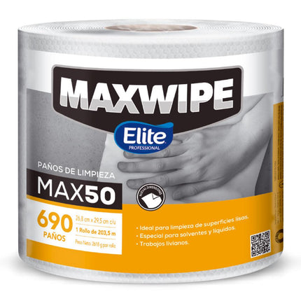 Elite Maxwipe Paños de Limpieza MAX50 690 unid | Apishop.cl