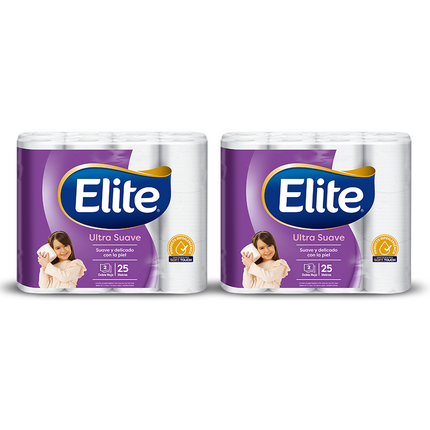 Elite Papel Higiénico Doble Hoja 25 metros 1 MANGA | Apishop.cl