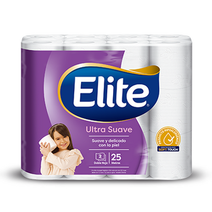 Elite Papel Higiénico Doble Hoja 25 metros 24 rollos | Apishop.cl
