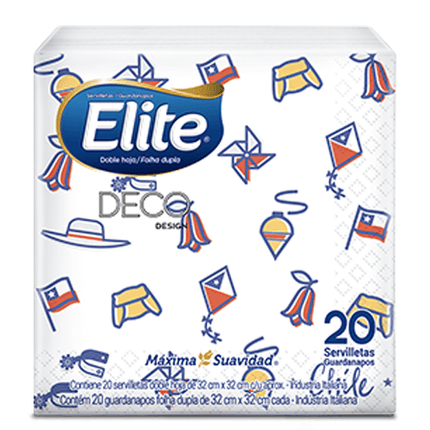 Elite Servilleta Mesa Fiestas Patrias Fonda 20 unid | Apishop.cl