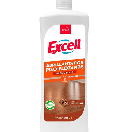 Excell Abrillantador piso flotante chocolate 900 cc | Apishop.cl