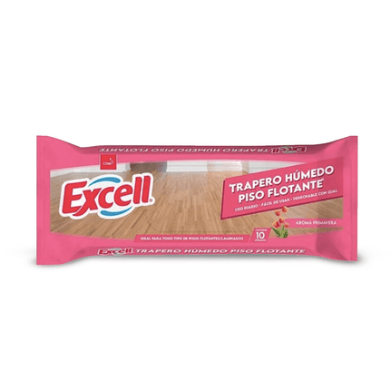 Excell Trapero Humedo Pisos Flotantes Primavera 10 unid | Apishop.cl