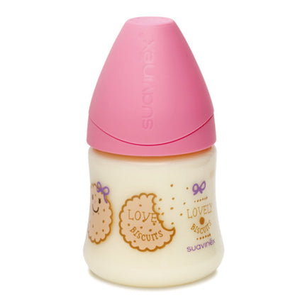 Mamadera 150 Ml Tetina Anatómica Latex 0-6 Meses Galleta/rosada