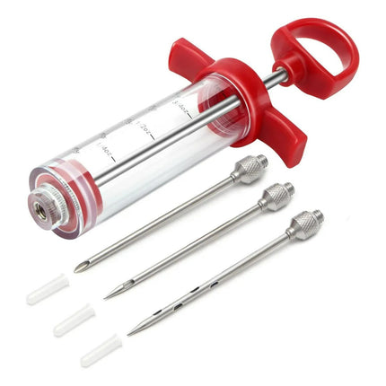 Jeringa Para Carnes Con 3 Agujas De Acero,inyector De Carne
