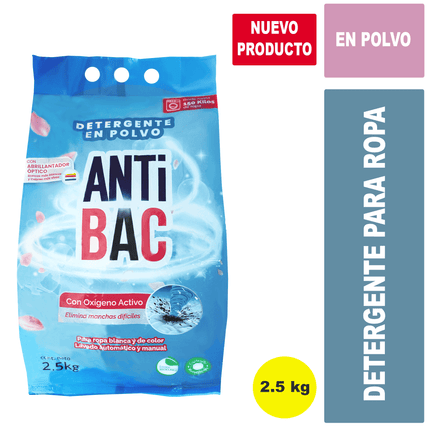 ANTIBAC DETERGENTE POLVO 2,5 KG