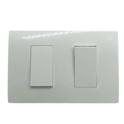 Interruptor Doble Embutido 10a Fenix 220v Plastico