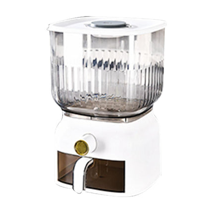 Dispensador De Arroz, Organizador De Almacenamiento De Cocina A Prueba De Polvo, Sellado Para Frijoles, Cereales, Base Cuadrada