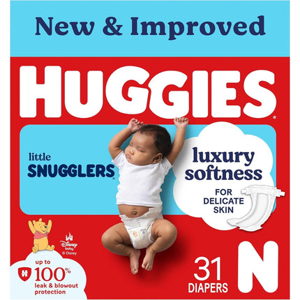 Pañales Huggies Little Snugglers Talla Newborn 31 Unidades