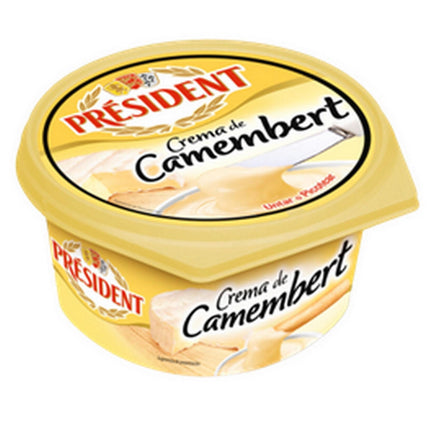 Crema de queso camembert pote, 125 g