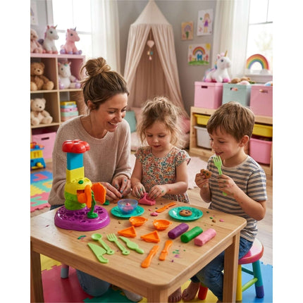 Set de Arcilla y Estación de Modelado Infantil de Paletas y Dulces