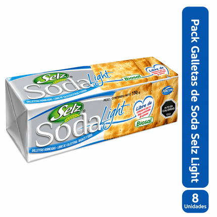 Pack 8 Galleta Soda Selz Ligth 180Gr
