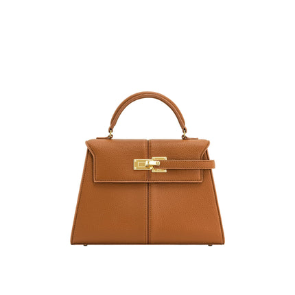 Bolso JW PEI Elise para mujer, asa superior, color ámbar, de piel vegana