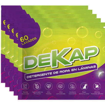 Pack 5 Detergentes de Ropa en Láminas