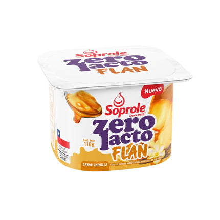 Flan Zerolacto Sabor Vainilla Pote, 110 g | Apishop