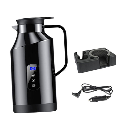 Hervidor De Agua Eléctrico Para Coche De 12 V Y 24 V, Hervidor De Viaje Para Té Y Café De 1200 Ml Con Base