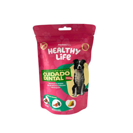 Snack Galletas Funcionales Para Perros 200g Naturales 100% fucsia