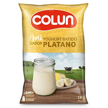 Yoghurt  Batido Sabor Plátano Bolsa, 1 Kg | Apishop
