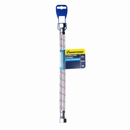 Flexible Agua Calefont Malla De Acero Inox. 35 cm. HI/HI 1/2"