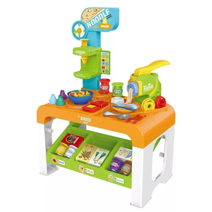 Juguete Mesa MAquina De Fideos Con Plasticina Magica 37 Piezas