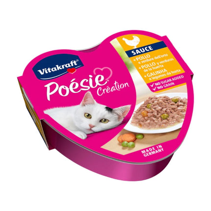 Alimento Vitakraft Poesi Creation Gato Sabor Pollo 85gr