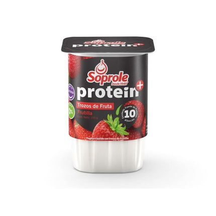Yoghurt Protein con Trozos Sabor Frutilla Pote, 155 g | Apishop