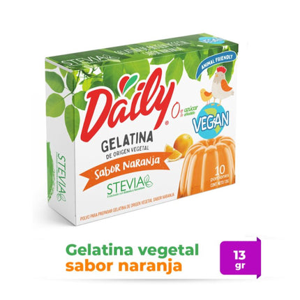 Gelatina Vegana Naranja, 13 g - Daily | Apishop