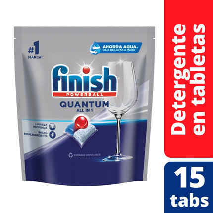 Detergente Tabletas Quantum, 15 Un
