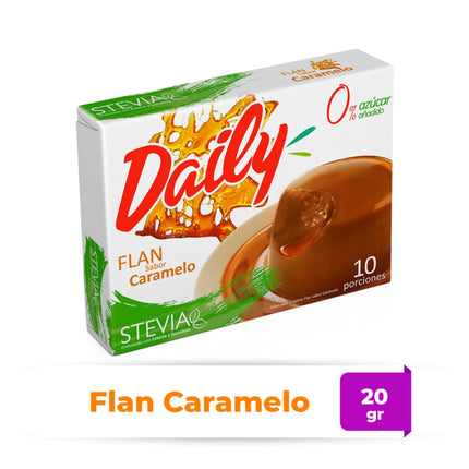 Flan Diet Sabor Caramelo Caja, 20 g - Daily | Apishop