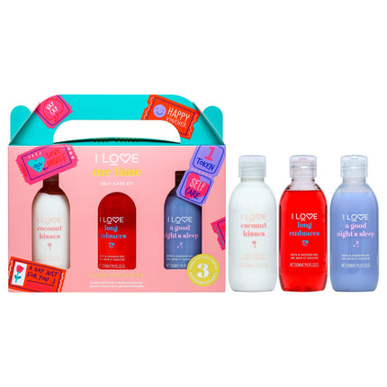 Me Time Kit De Cuidado Personal De Para es - Gel De Baño Y Ducha - Besos De Coco, Gel De Baño Y Ducha - Abrazos Largos, Gel De Baño Y Ducha - Una Buena Noche De Sueño