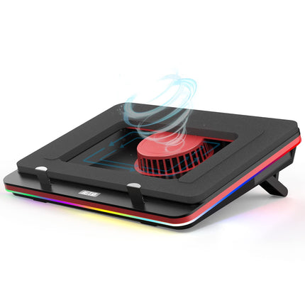 Almohadilla de Refrigeración Iets GT500 Turbo-Fan 5000 RPM RGB 13-17.3 Pulgadas