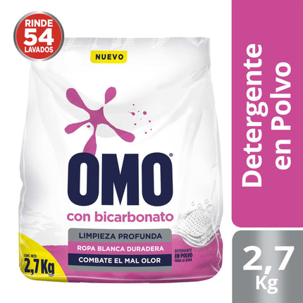Detergente en Polvo Bicarbonato Ultra Power Bolsa, 2,7 kg
