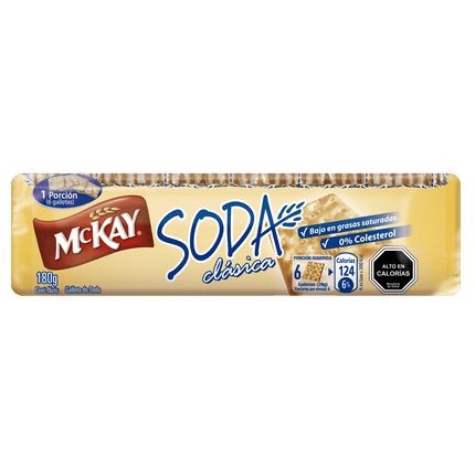 Galletas  Soda Clásica 180g X6 Unidades