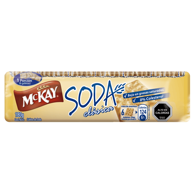 Galletas  Soda Clásica 180g X6 Unidades