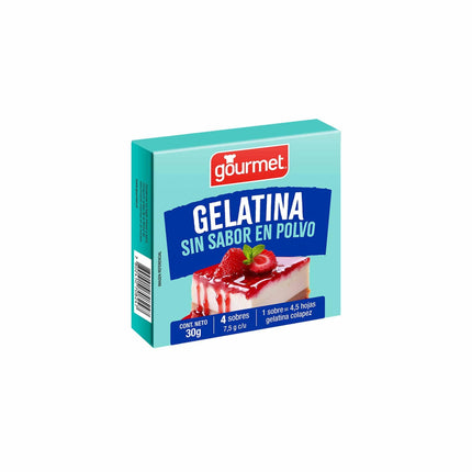 Gelatina Sin Sabor Caja, 30 g - Gourmet | Apishop