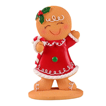 Adornos Navideños De Pan De Jengibre Para Adornos De árbol De Navidad, Porches De Exhibición, Muletas Grandes Para Niñas
