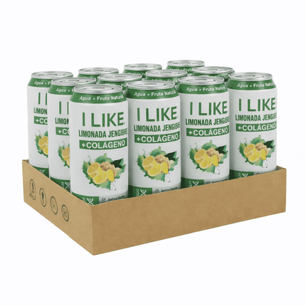 Pack X12 Jugo Natural + Colageno Limonada Jengibre 473ml