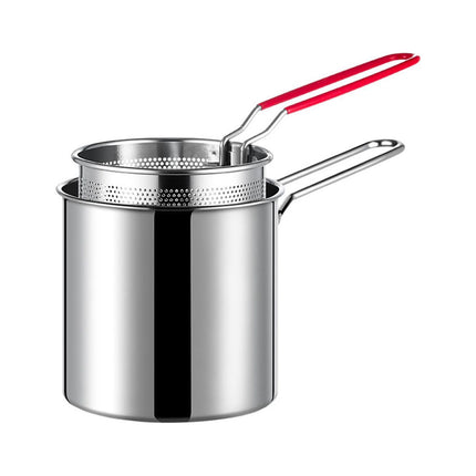 Olla Para Freír Con Cesta De Acero Inoxidable 304 Para Patas De Pollo Frito
