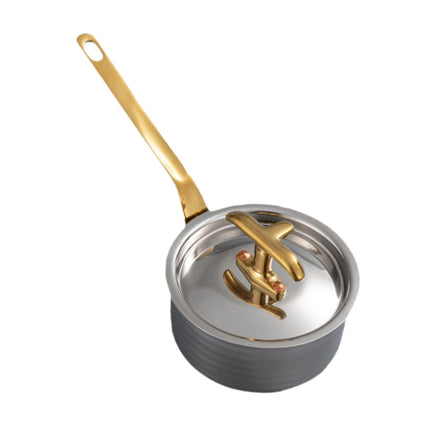 Mini Cacerola De 8 Cm De Acero Inoxidable Para Calentar Salsas, Mantequilla, Café