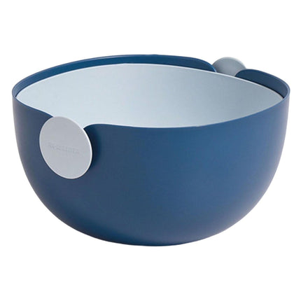 Colador Lavadora De Arroz Colador Tazón Colador De Drenaje Cesta Para Tomates Frijoles Azul