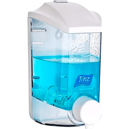 Dispenser Jabon Liquido Organizador Pared Detergente Shampoo Color Blanco