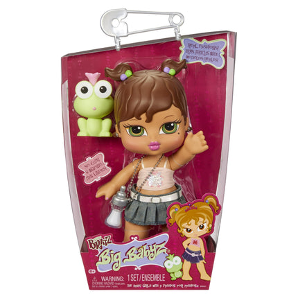 Muñeca Bratz Big Babyz Yasmin de 33,7 cm con traje, mascota y botella