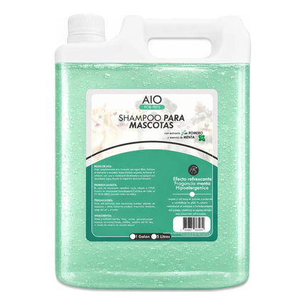 Shampoo Mascotas Menta & Romero 5 Lts Efecto Refrescante