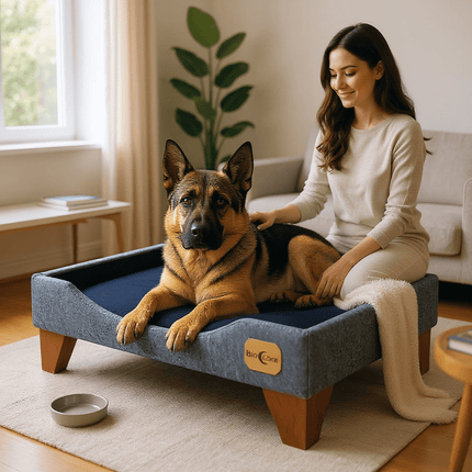 Cama de Mascotas - Talla XL EXTRA (110x80 cm) / Patas De Madera 11 cm