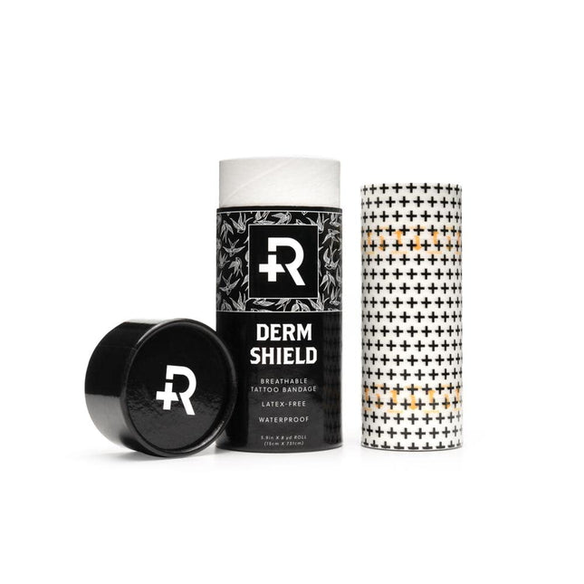 Cuidado posterior al tatuaje, vendaje, recuperación, cuidado posterior, Derm Shield