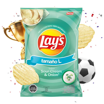 Papas Fritas tipo americano crema y cebolla, 170 g