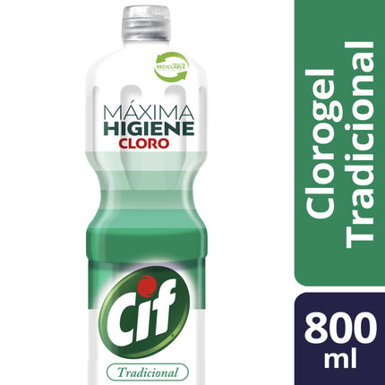 Cloro Gel Tradicional Botella, 800 ml