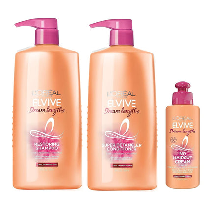 Kit Shampoo Acondicionador L'Oréal Paris Elvive Dream Lengths Cabello Dañado